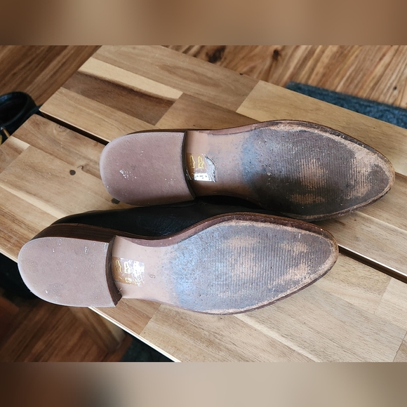 Black Leather Madewell Frances Loafers size 6 - Picture 7 of 8